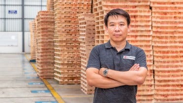  Pichit Chiamcharoen, managerul companiei Pallet Maker Group Co., Thailanda