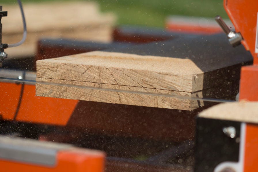 Wood-Mizer blades thin kerf cut